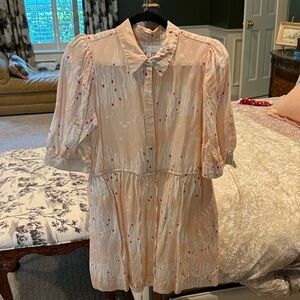 Hunter Bell McCAULEY DRESS - ABSTRACT CORAL